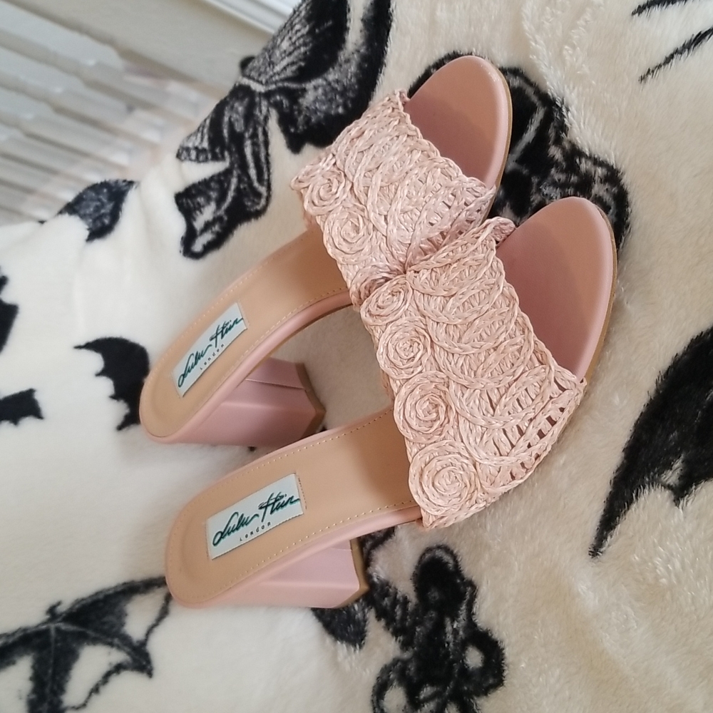 Collectif Lulu Hun Nancy Heel in Blush Pink - Picture 5 of 13